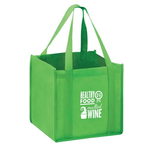 Custom Printed The Cube Non-Woven Tote Bag w/Insert (10"x10"x10") - Screen Print - CUBE-SP